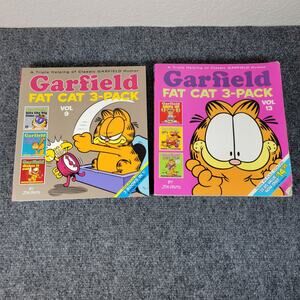 Garfield Fat Cat 2-Pack Volumes #9 & 13 - Six Comics Total Digest Paperback Lot